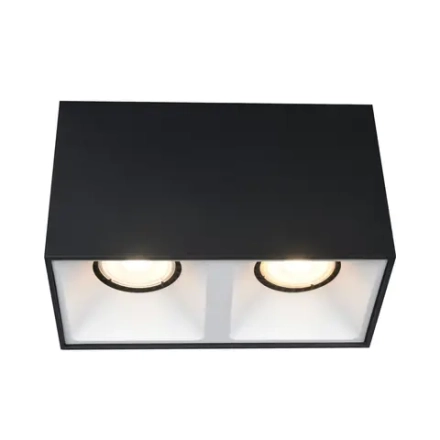 ST168.452.02 Светильник потолочный Черный GU10 2*50W IP20 L82,5xW165xH104 220V Без ламп