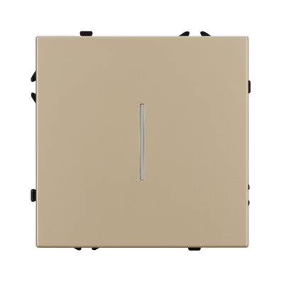 Механизм выключателя одноклавишный проходной LED SWT-NOBE-MKP1-SFPL-L-GD (230V, 10A) (Arlight, -)