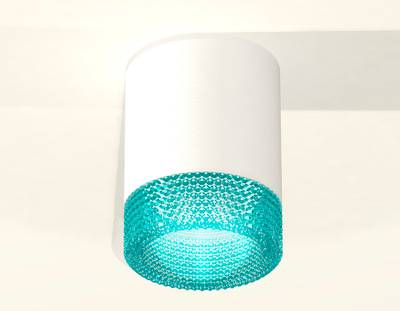 Комплект накладного светильника XS6301043 SWH/BL белый песок/голубой MR16 GU5.3 (C6301, N6153)