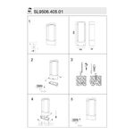 SL9506.405.01 Светильник уличный наземный ST-Luce Черный LED 1*7W 4000K