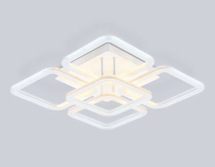 Светильник светодиодный потолочный FA8949/4+1 WH белый 78W 3000-6000K 485*485*115 (ПДУ ИК)