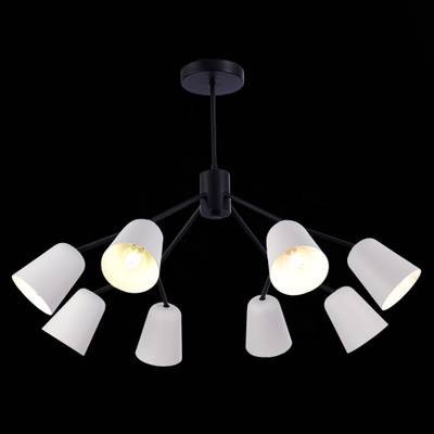 SLE155942-08 Люстра потолочная Черный/Белый E14 8*40W