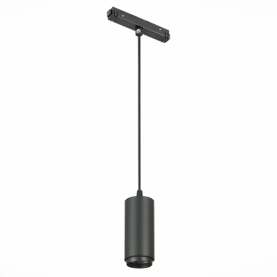 ST357.443.06 Магнитный трековый светильник подвесной ZOOM Черный LED 1*6W 4000K 667Lm Ra>80 10-60° IP20 D60xH120 48V