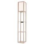 8091/1F COMFI LN26 459 дерево/белый, дерево/текстиль Торшер Е27 1*60W 220V PRACTIC
