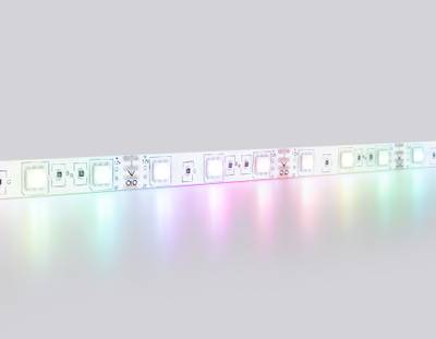 Светодиодная лента RGB GS2302 5050 60Led/ 14.4W m/ 12V IP65 RGB/ 5000*10*2.87mm/ кратность резки 50mm (4 конт.)