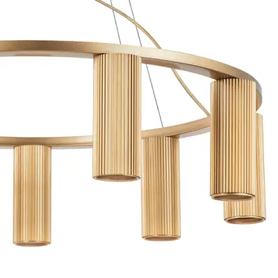 718093 Люстра ROMA 9х28W GU10 (led) CHAMPAGNE GOLD Lightstar