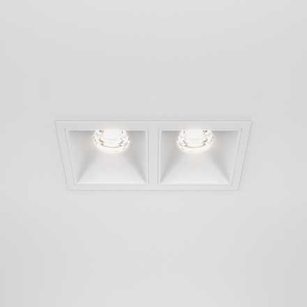 Встраиваемый светильник Alfa LED 4000K 2x10Вт 36° Dim Triac DL043-02-10W4K-D-SQ-W. TM Maytoni