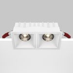 Встраиваемый светильник Alfa LED 4000K 2x15Вт 36° Dim Triac, DL043-02-15W4K-D-SQ-W. TM Maytoni