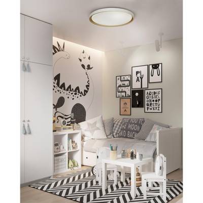 7645/DL COLOR SN 104 Светильник пластик/белый/оранжевый LED 48Вт 4000К D415 IP43 KISIL