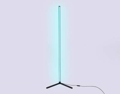 Светильник светодиодный напольный RGB с пультом FL8027 BK черный LED 20W RGB D32*1650 (ПДУ РАДИО 2.4G)