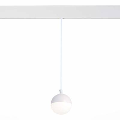 ST358.543.07 Магнитный трековый светильник подвесной белый LED 1*7W 4000K 520Lm Ra&gt;80 120° IP20 D90xH90 48V