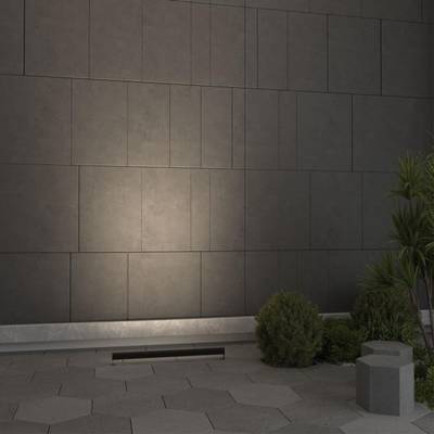 7040/22WL NATURE ODL25 721 черный/металл Фасадный поворотный на 180° светильник IP65 LED 22W 3000K 1670ЛмAC220-240V GRAZE