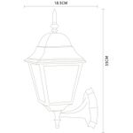 Уличный настенный светильник Arte Lamp BREMEN A1011AL-1BK, 1хE27