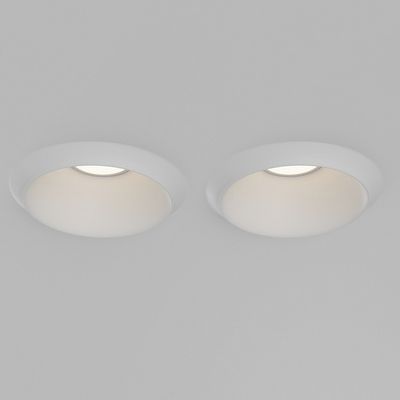 Встраиваемый светильник Gyps Modern GU10 х2 10 Вт, DL124-GU10-02-TRS-W. TM Maytoni