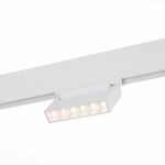 ST364.536.06 Магнитный трековый светильник белый LED 1*6W 3000K 532Lm Ra&gt;80 36° IP20 L120xW22xH108 48V