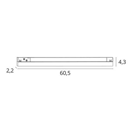 Магнитный трековый светильник Arte Lamp LINEA A4693PL-1WH, 1хLED