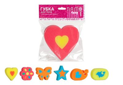 Губка для тела TIAMO 4Play "ФАНТАЗИЯ", плоская лазерная