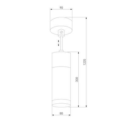 LED светильник подвесной в стиле лофт 50135/1 LED хром/черный, LED