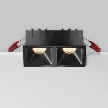 Встраиваемый светильник Альфа / Alfa LED 20 Вт 3000 К 50°, DL043-02-10W3K-SQ-B-1. TM Maytoni