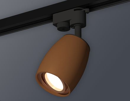 Комплект трекового светильника XT1124005 SCF/PPG кофе песок/золото розовое полированное MR16 GU5.3 (A2521, C1124, N7005)