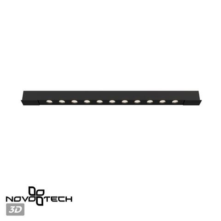 359433 SHINO NT24 162 черный Трековый светильник для низковольт. шинопровода арт. 135179-135180 IP20 LED 12W 48V 4000K 580Лм FLUM