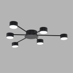 8344/6C COMFI LN26 251 черный, металл Люстра GX53 LED 6*7W 220V TORINA