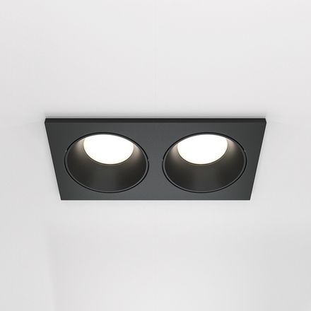 Встраиваемый светильник Zoom GU10х2, IP65, DL033-2-02B. TM Maytoni