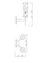 Бра Divinare SHAM 4505/17 AP-2, 2хE14