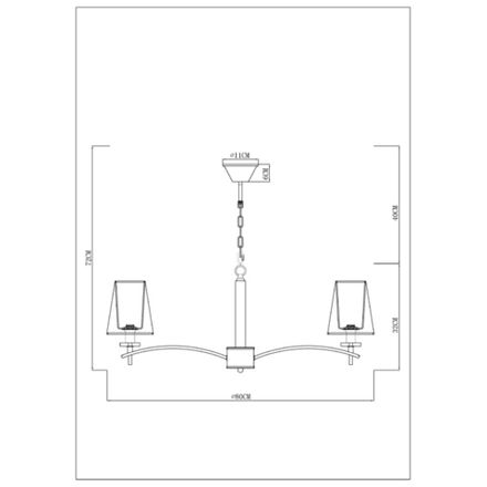 Подвесная люстра Arte Lamp KENSINGTON A4098LM-8CC, 8хE14