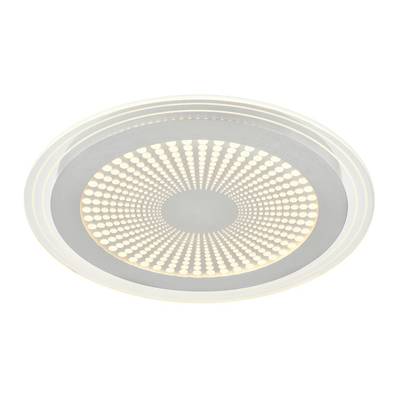 7739/80L MITRA LED SN Светильник металл/акрил/белый/серебряный/прозрачный LED 80Вт 3000-6000К D480 IP20 пульт ДУ PROMISE