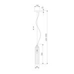 Подвесной светильник 50252/1 синий, E14х1