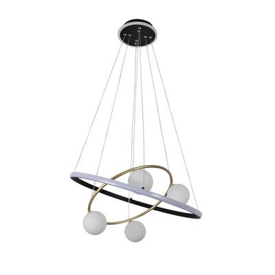 Подвесная люстра Orbium 4184-6P, 4*G9LED*10W+ LED*70W + LED*20W, 4050LM, 3000-6000K. ТМ F-Promo