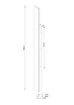 Фасадный светильник Arte Lamp TEJAT A5424AL-1BK, 1хLED