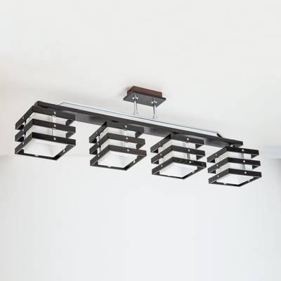 Citilux Киото CL133241 Люстра деревянная Венге Хром