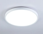 Потолочный светодиодный светильник FZ3001 WH белый IP44 24W+10W 6400+6400К D290*40 (Без ПДУ)