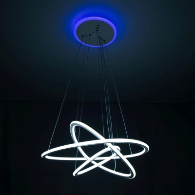 Citilux Неон Смарт CL731A330E RGB Умная подвесная люстра Белая