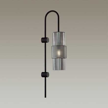 5016/1W MODERN ODL23 481 черный/дымчатый металл/стекло Бра E14 1*40W PIMPA