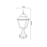 Ландшафтный светильник Arte Lamp BREMEN A1014FN-1BK, 1хE27