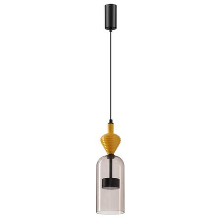 5046/12LB L-VISION ODL24 369 черный/светл.коричневый/металл/стекло/керамика Подвес LED 12W 4000К 1400Лм PALLETA