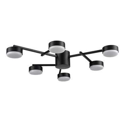 8186/6C COMFI LN26 247 черный, металл Люстра потолочная LED GX53 6*7W 220V DABRA
