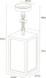 Уличный подвесной светильник Arte Lamp BELFAST A4569SO-1BK, 1хE27