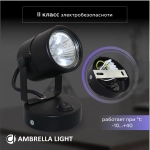 Накладной поворотный светильник с выключателем TA102 BK черный GU10 D80*130*D60