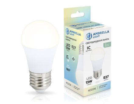 Лампа светодиодная 451304 LED G45 13W IC E27 4000K 175-265V