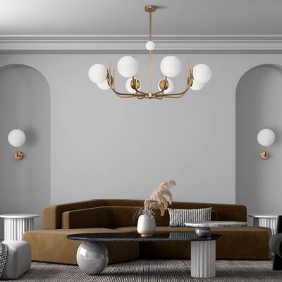 Подвесной светильник Rendez-vous E14х8, MOD109PL-08BS. TM Maytoni