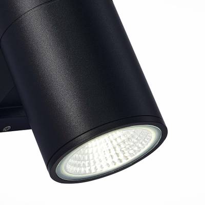 SL074.411.02 Светильник уличный настенный ST-Luce Черный/Черный LED 2*8W 4000K