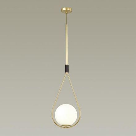 4810/1A PENDANT ODL21 493 золтой/черный/белый Подвес E14 1*40W FLARI