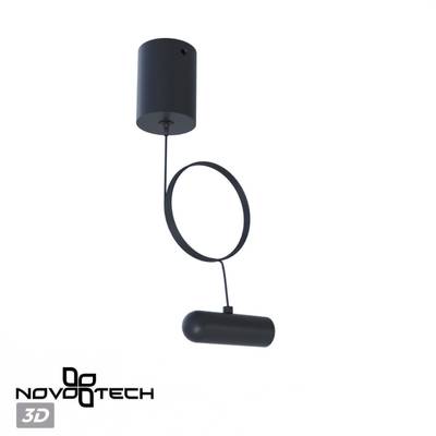 359385 KONST NT24 049 черный База накладная для ввода питания с заглушкой и проводом-подвесом (длина провода – 2м) IP20 48V GLAT