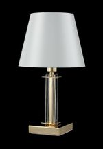 Настольная лампа Crystal Lux NICOLAS LG1 GOLD/WHITE 3401/501