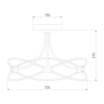 Умный потолочный светильник Eurosvet Petto 90246/6 90246/6 хром Smart, LED
