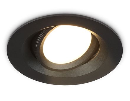 Светильник встраиваемый TN1142 BK черный IP44 GU5.3 D95*38